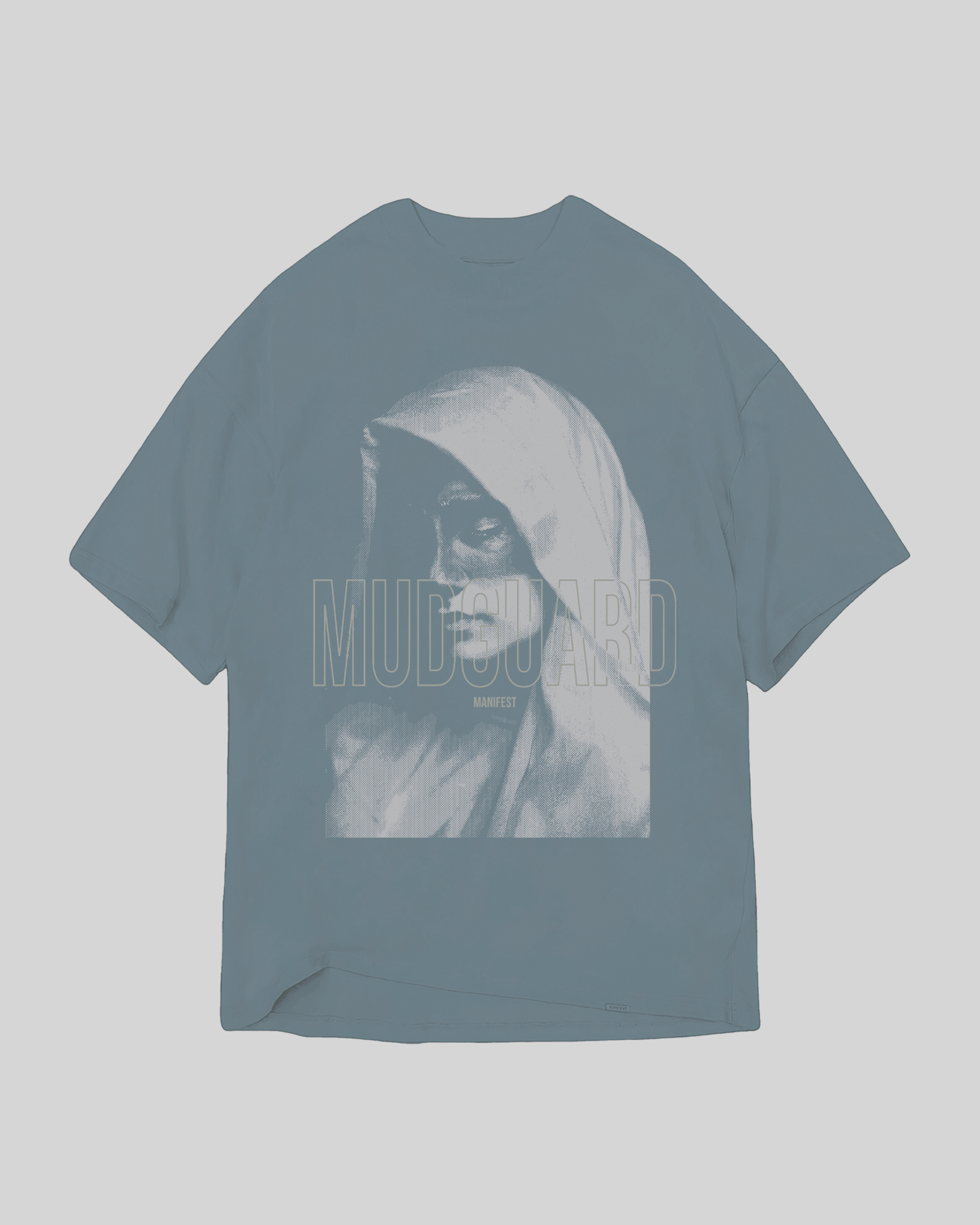 Absence Tee product front flat lay showing graphic detail