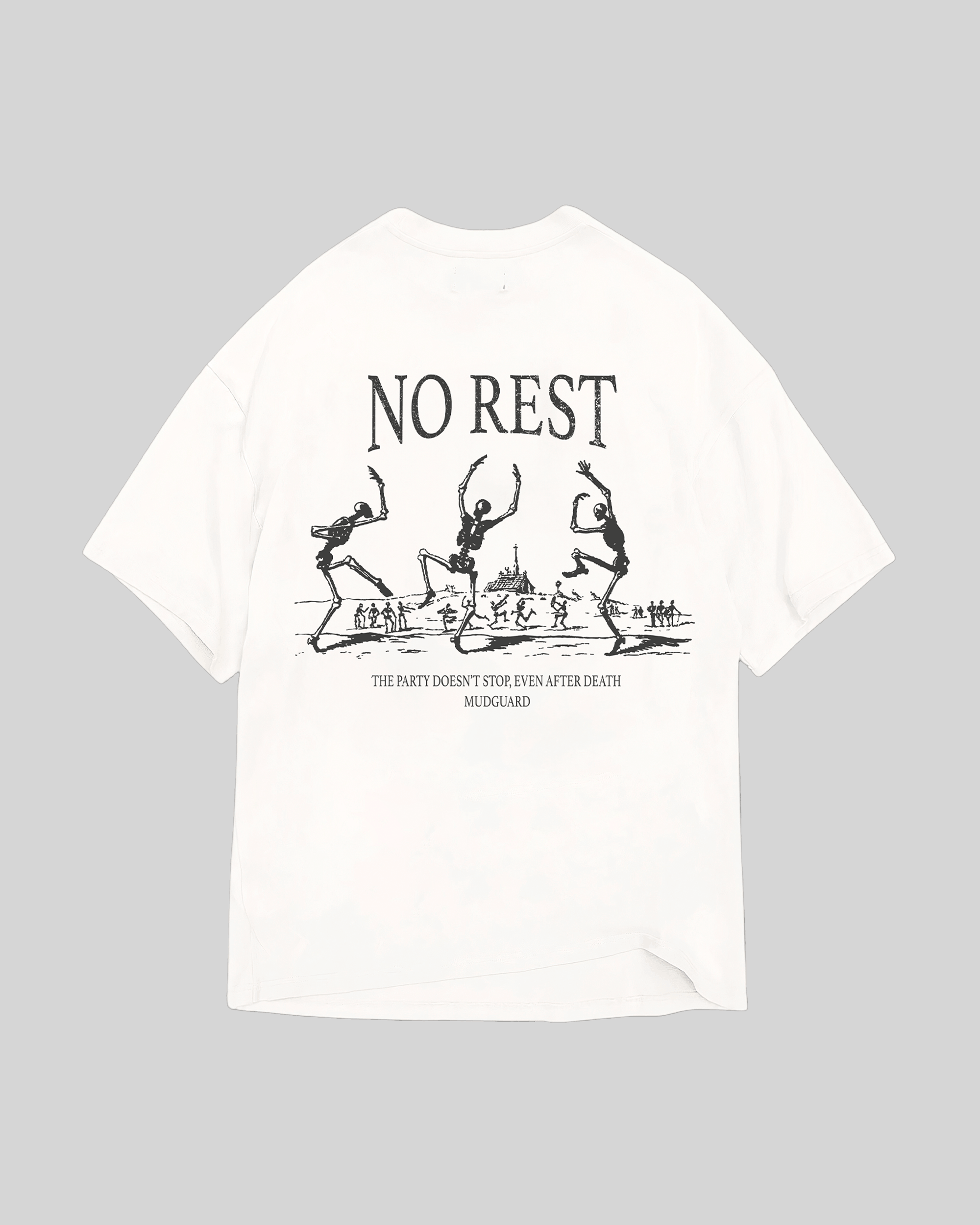 White back print t-shirt product detail