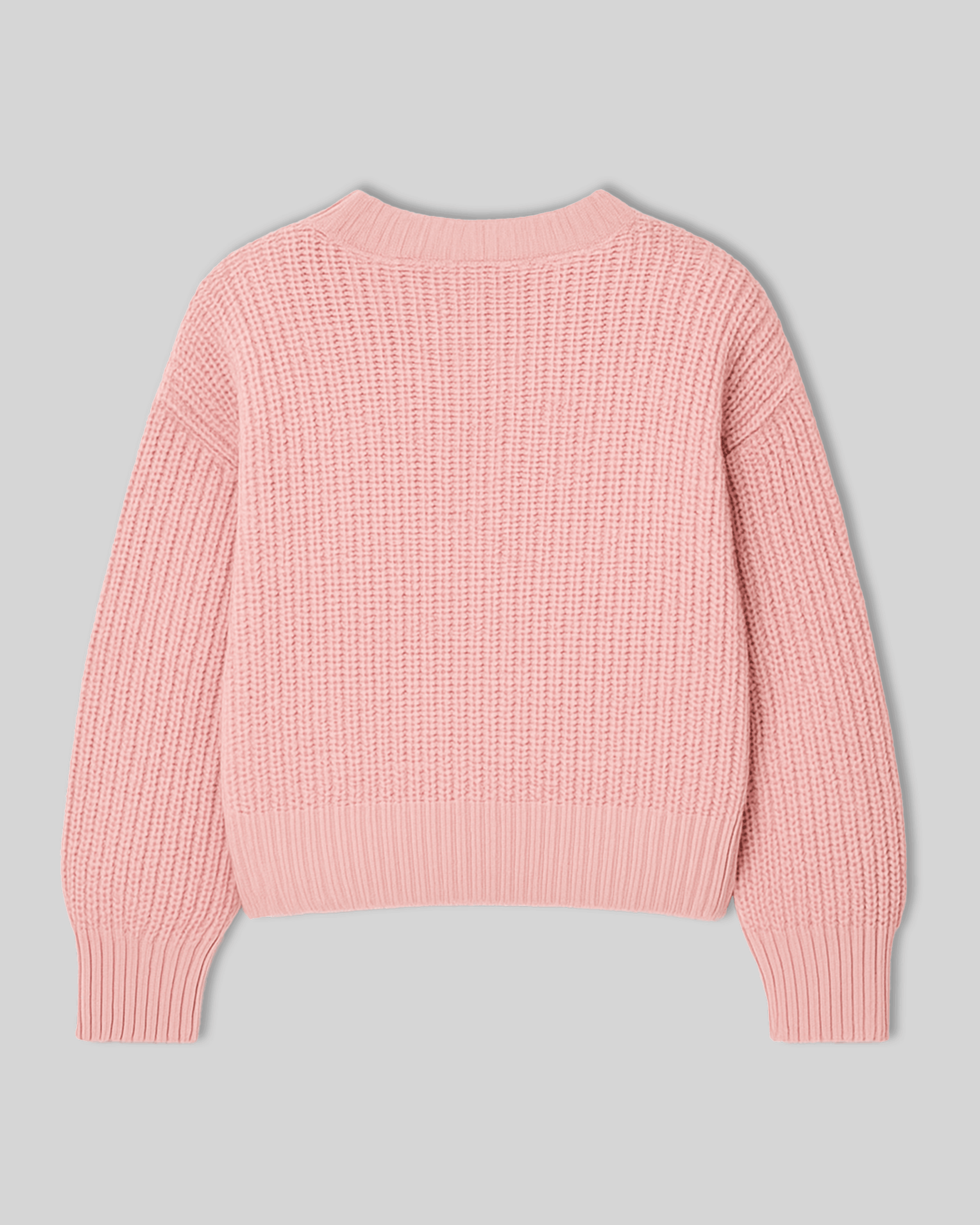 Mudguard pink knit sweater back view