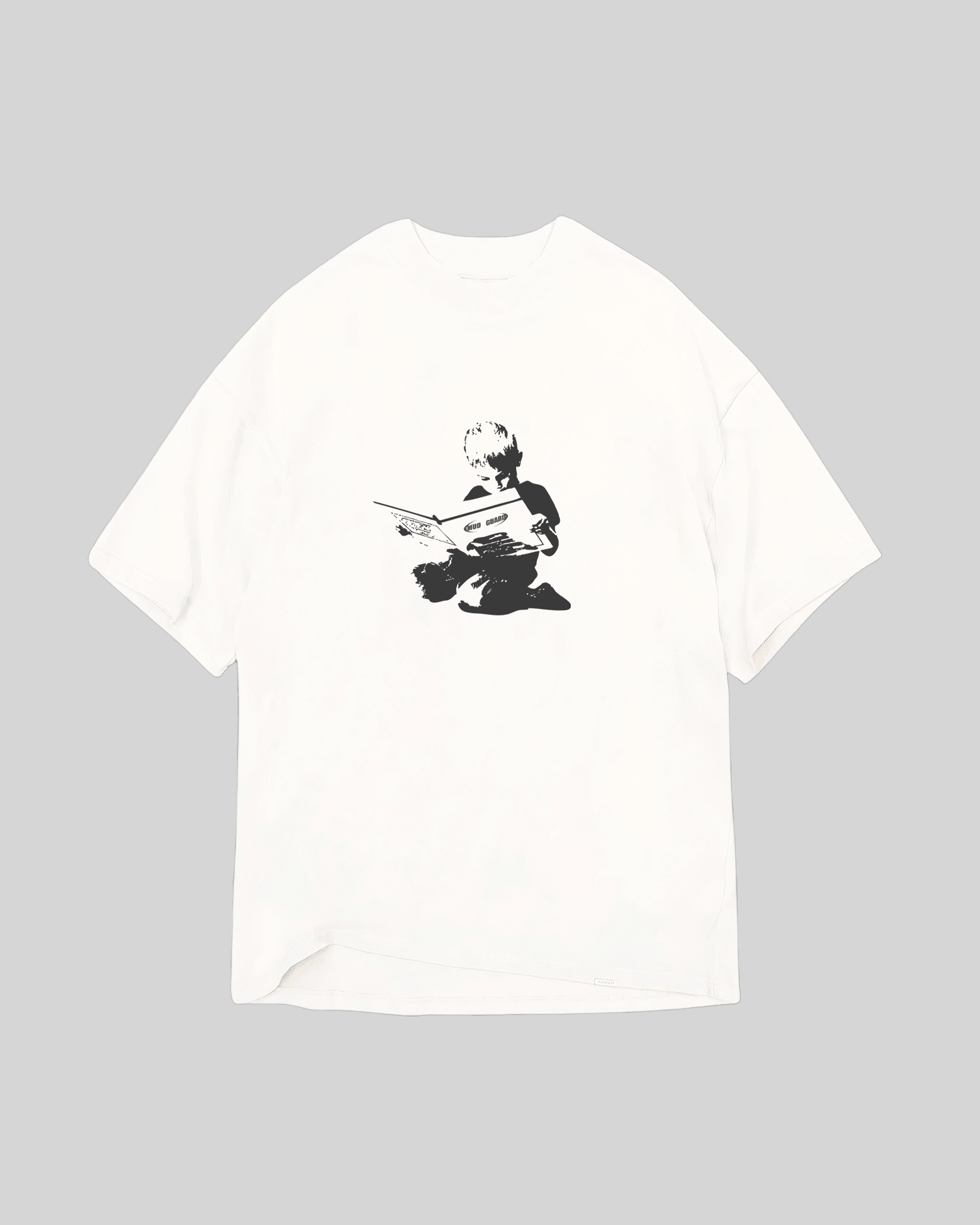 Reading Art Tee product front flat lay showing chest artwork