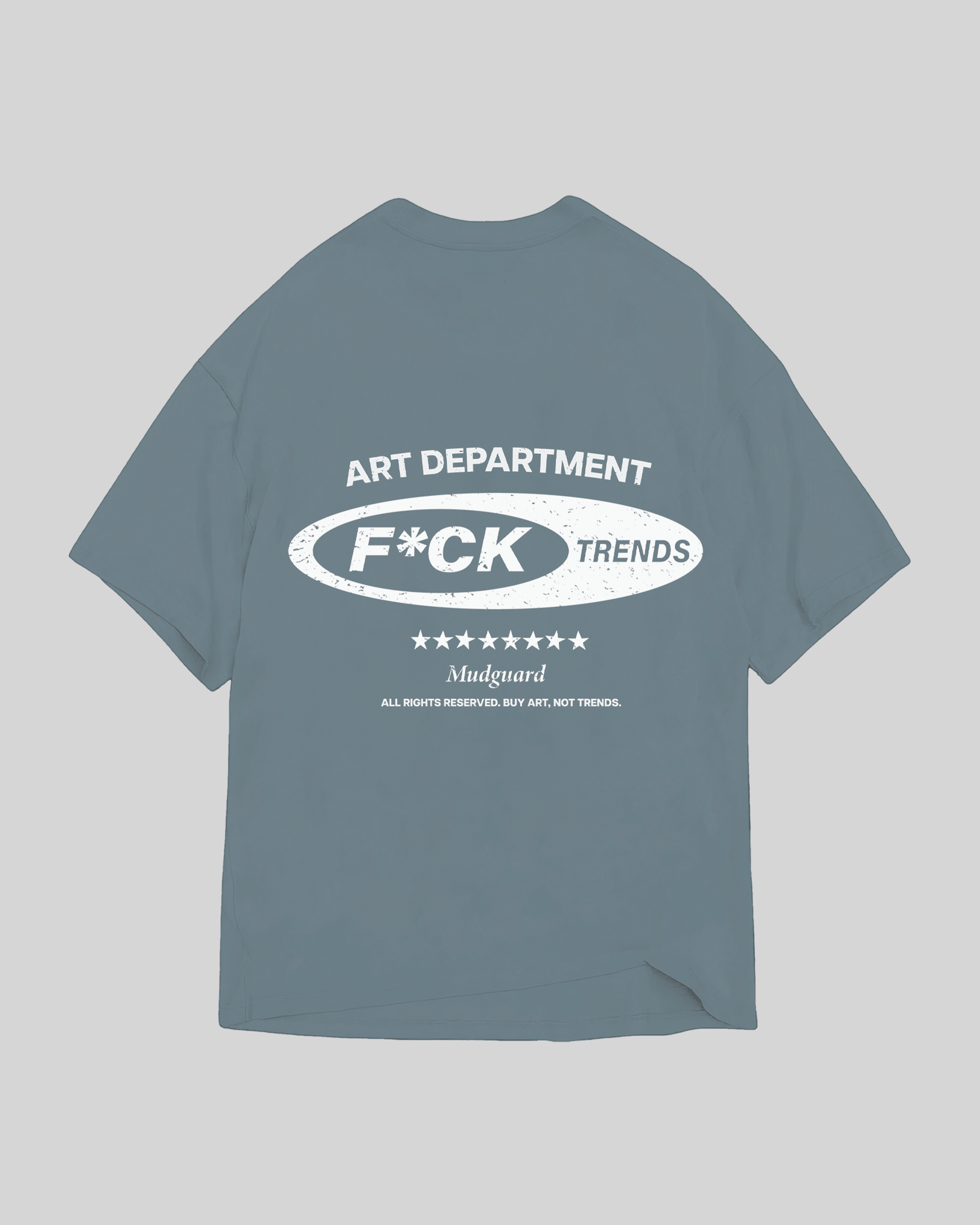 Stone grey graphic t-shirt product back detail