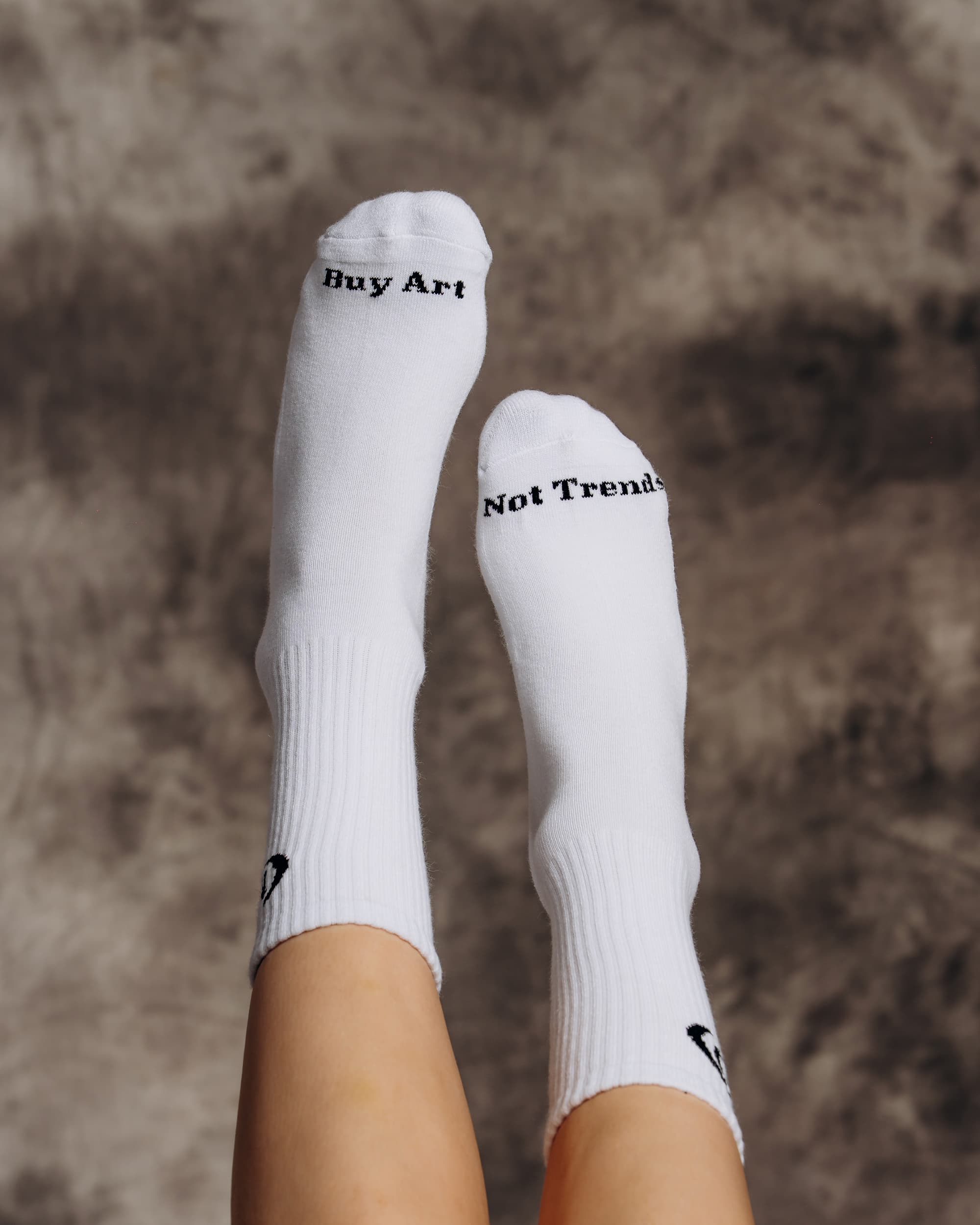 Ribbed Mudguard socks detail shot on model